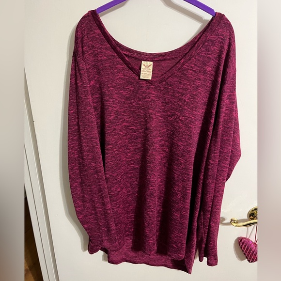 3X 22/24 Faded Glory Fuchsia sweater - Picture 2 of 10